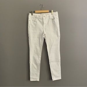 Old Navy Size 8 Cotton White Skinny Midrise Jeans